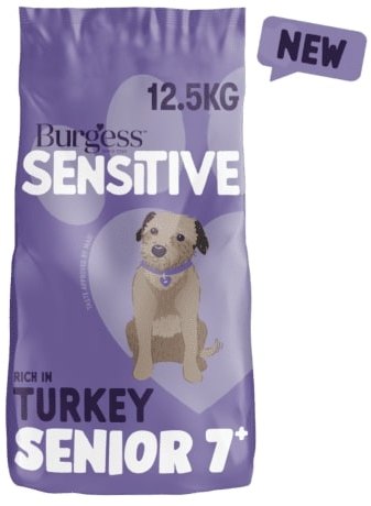 Burgess Burgess Sensitive Senior - Turkey & Rice - 12.5kg