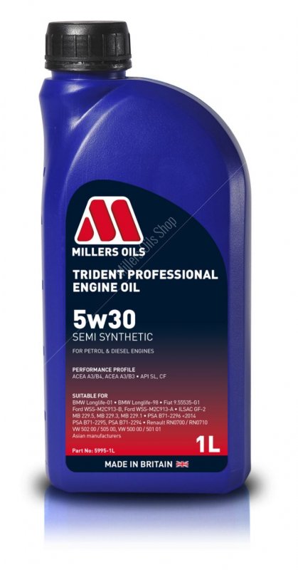 Millers Oils Millers Trident 5w30 Oil Ss - 1l