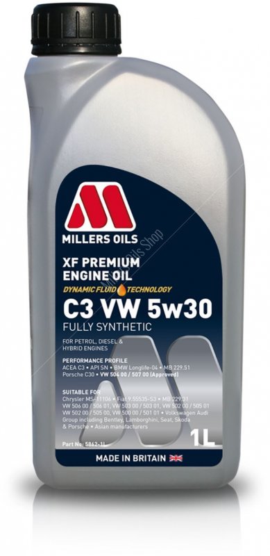 Millers Oils Millers Xf 5w30 Oil Fs Longlife - 1l
