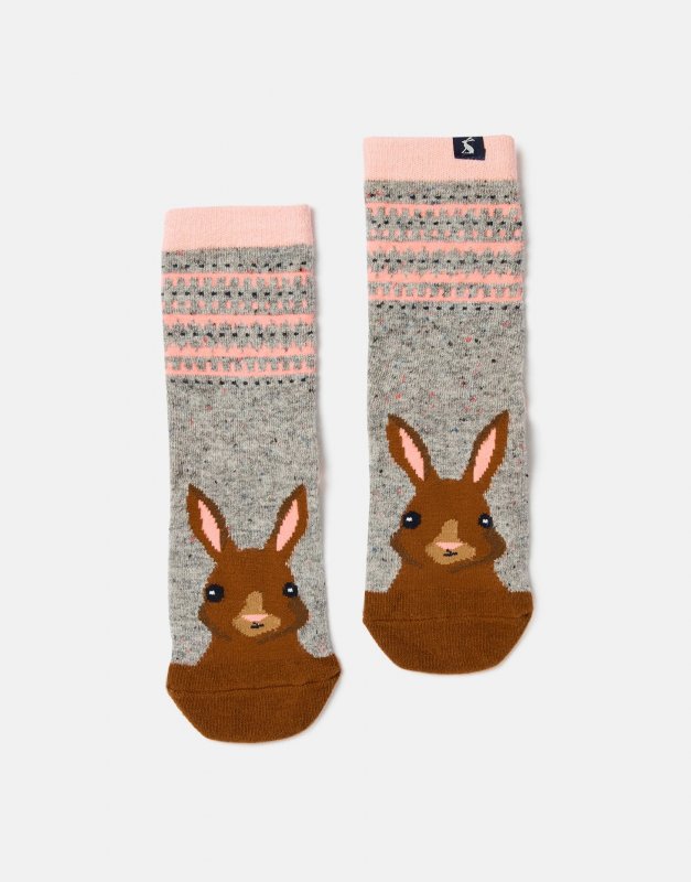Joules Joules Fluffy Socks - Grey Hare
