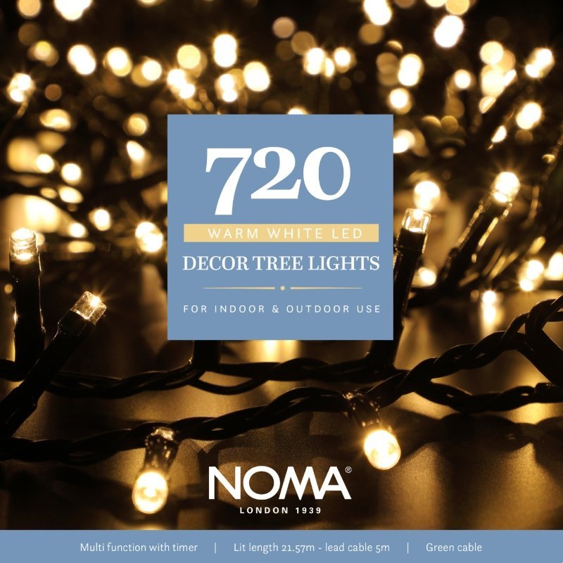 NOMA Multifunction Warm White Tree Lights - 720