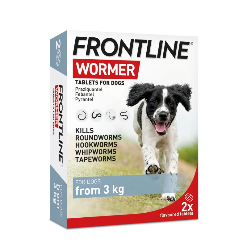 Trilanco Frontline Wormer Tablets For Dogs - 3kg To 17.5kg - 2pk