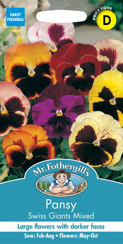 Mr Fothergill's Fothergills Pansy Swiss Giant Mixed