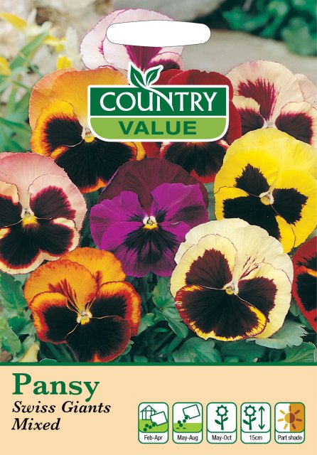 Mr Fothergill's Fothergills Pansy Swiss Giants Mixed