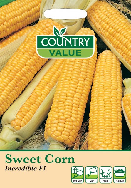 Mr Fothergill's Sweetcorn Incredible F1 C V Seeds