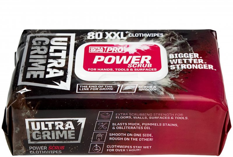 UltraGrime Ultragrime Power Scrub Cleaning Wipe - 80pk