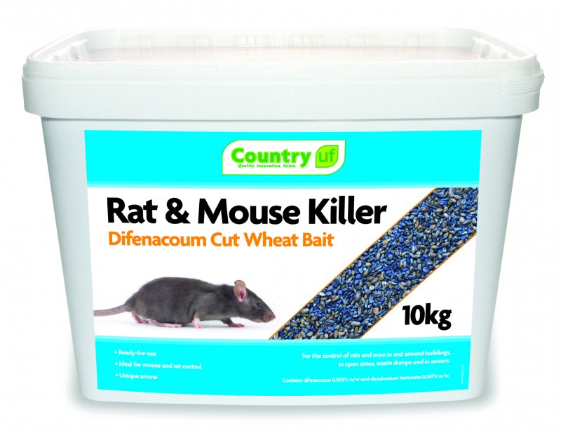 Country UF Country UF Rat & Mouse Killer Difenacoum Cut Wheat Bait - 10kg