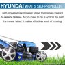Hyundai Hyundai 19 /48cm 139cc Self-Propelled Petrol Roller Lawnmower | HYM480SPR