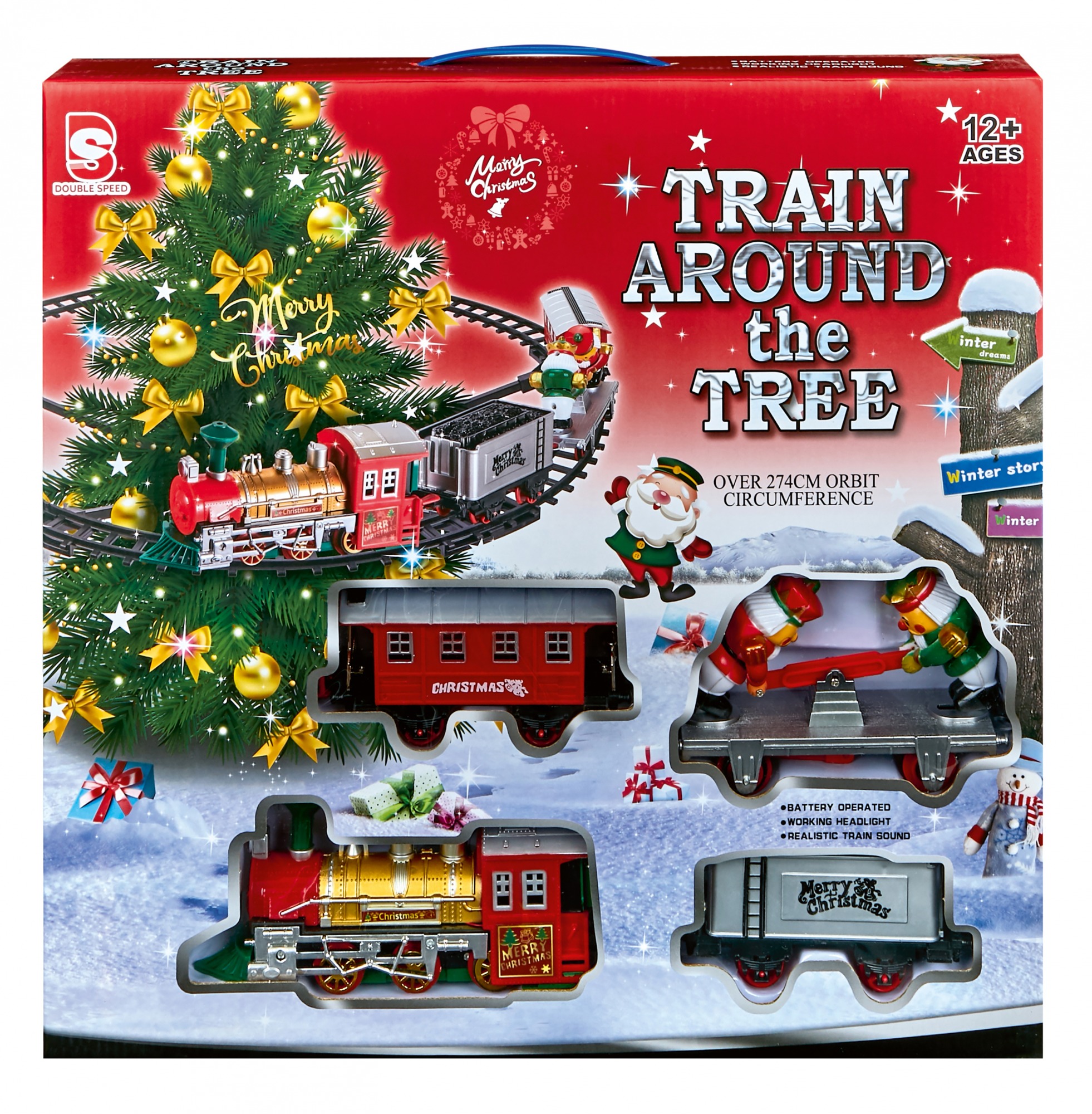 Little Tree Train Set Premier Lit Musical Round The Tree Train Set - 17pc - BATA Ltd