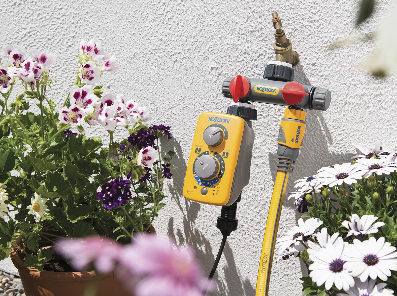 Hozelock 2 Way Tap Connector Dual BATA Ltd