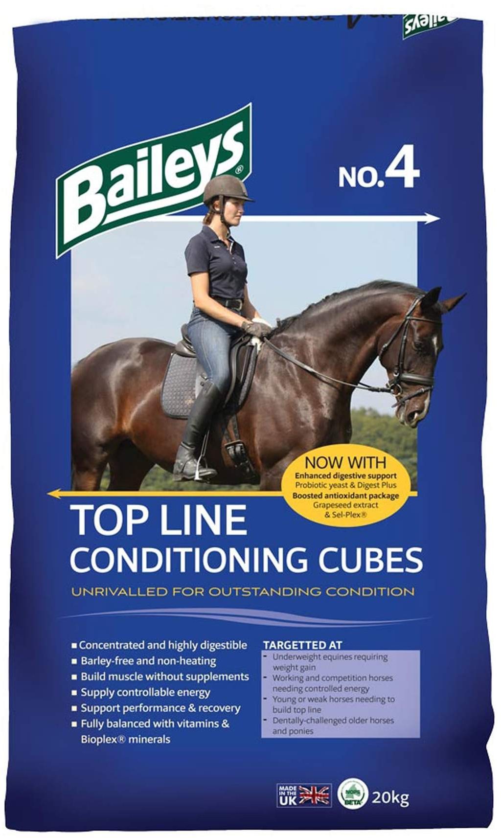 Baileys No. 4 Topline Conditioning Cubes 20kg BATA Ltd