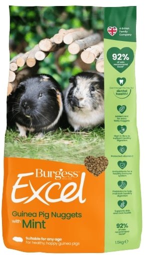 Burgess Guinea Pig Excel With Mint - 3kg - BATA Ltd - Guinea Pig Declining Performance Mineral Supplement