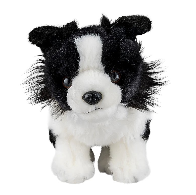 Border Collie Breathing Pet Plush Toy