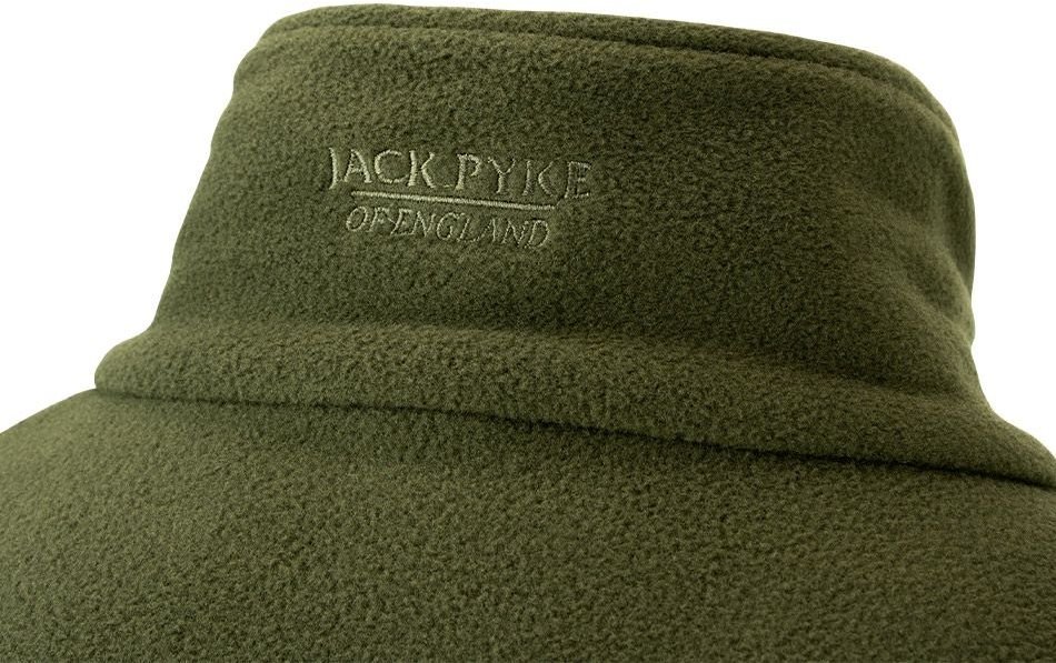 Jack Pyke Pheasant Motif Fleece Top - Green, For Hunting, Fishing & Shooting
