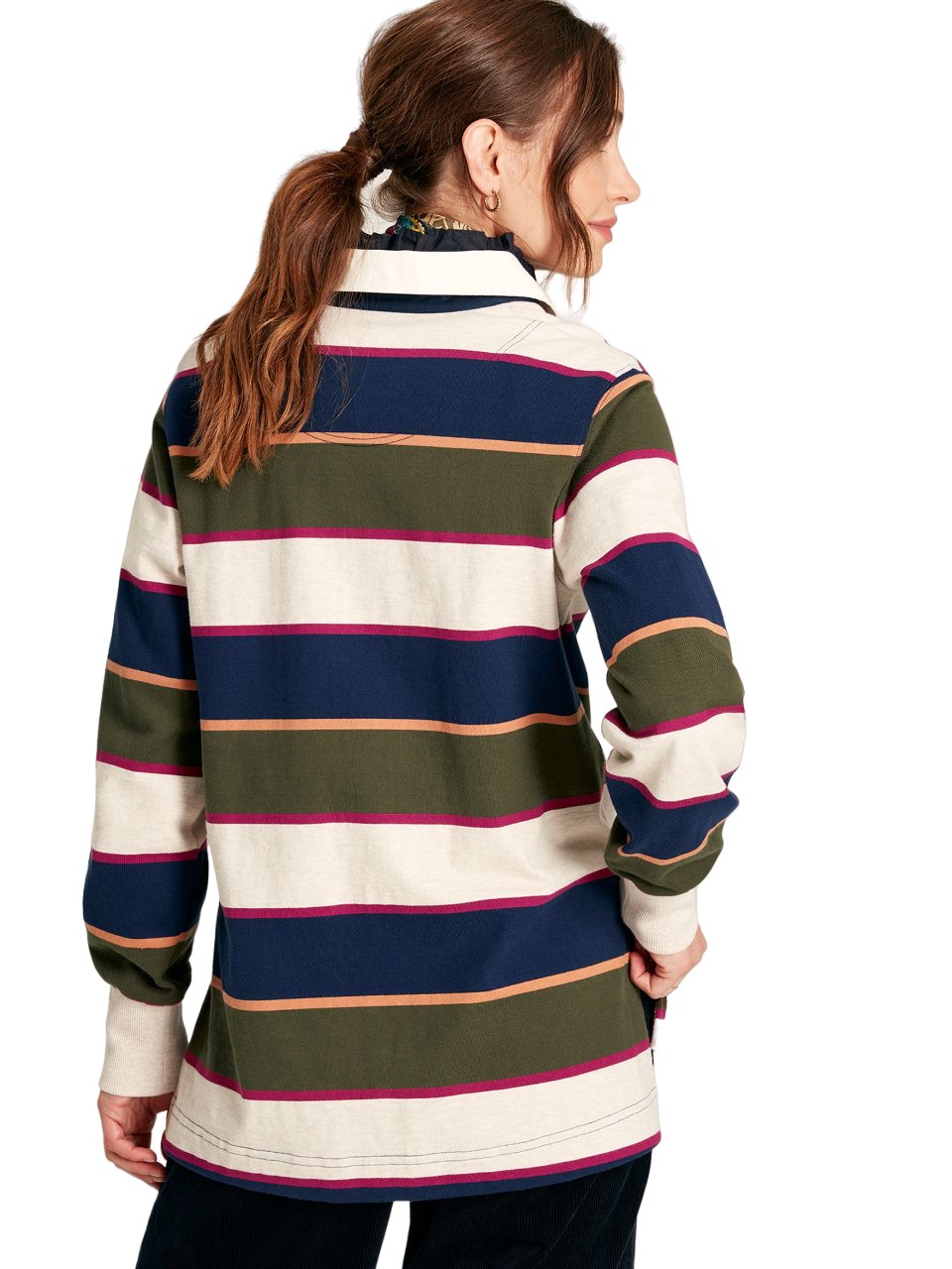 Joules Ladies' Multi Stripe Sammie Rugby Shirt BATA Ltd