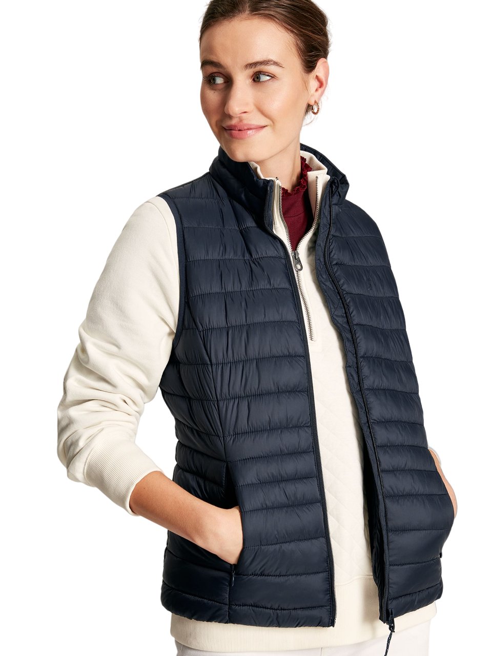 Joules Women's Mallory Borg Gilet Crème