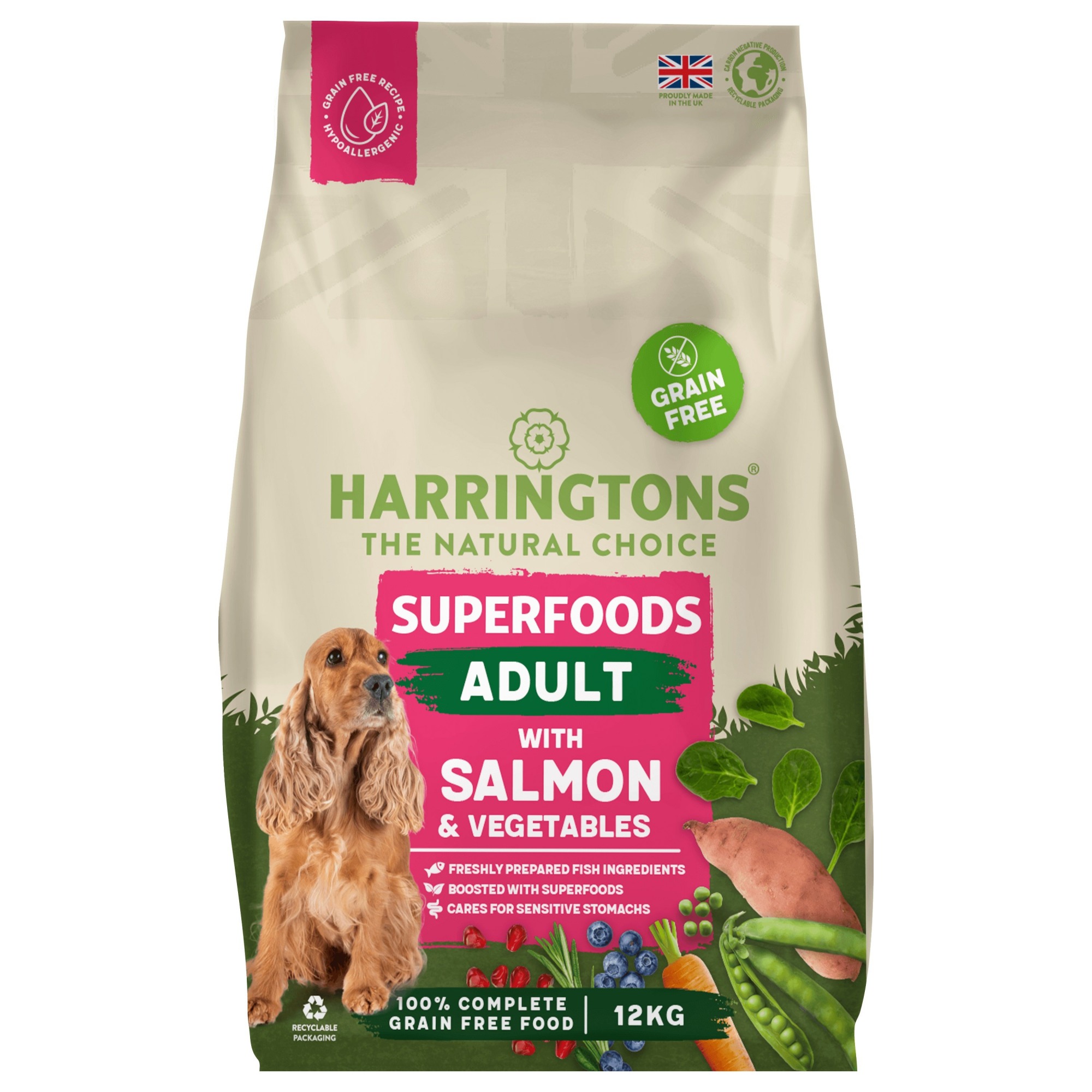 Harringtons hypoallergenic salmon and sweet potato outlet