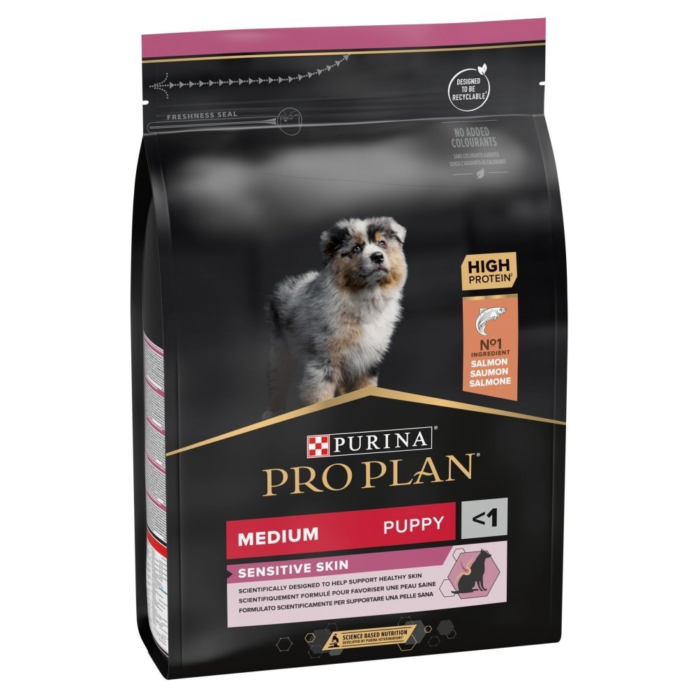 Pro Plan Puppy Sensitive Skin Medium OPTIDERMA Salmon 3kg BATA Ltd