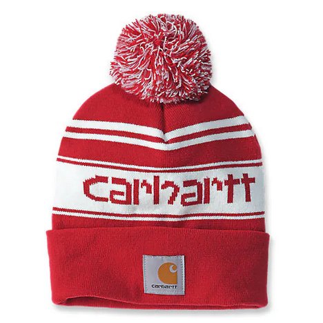 Carhartt Knit Pom-Pom Cuffed Logo Beanie BATA Ltd