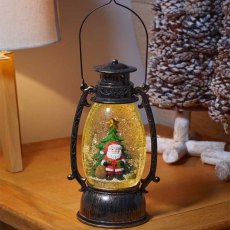 TK SnowSwirl Santa Tree Lantern TK SnowSwirl Santa Tree Lantern