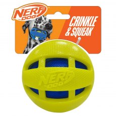 Nerf Dog TPR Checker Squeak & Crunch Ball Nerf Dog TPR Checker Squeak & Crunch Ball