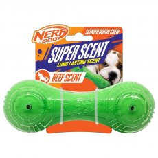 Nerf Dog TPR/PP Scented Beef Super Scent Barbell Solid Core Nerf Dog TPR/PP Scented Beef Super Scent Barbell Solid Core