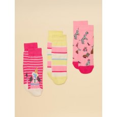 Joules Girls Neat Feet Socks - 3pk