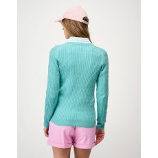 Crew Clothing Women's Heritage Cable V Neck