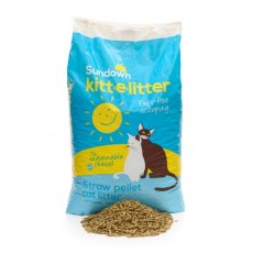 Sundown Kitt-e-Litter Straw Pellet - 15kg