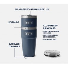 YETI RAMBLER 20 OZ STACKABLE CUP MS YETI RAMBLER 20 OZ STACKABLE CUP MS