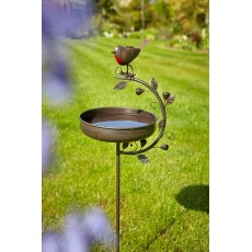 Tom Chambers Robin And Leaf Bird Bath Tom Chambers Robin And Leaf Bird Bath