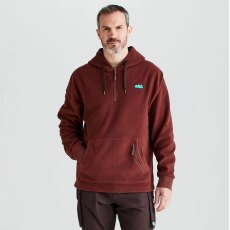 RIDGELINE MENS BALLISTIC FLEECE HOODIE , Oxblood