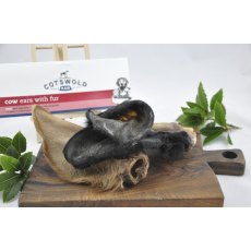 Cotswolds Raw Cows Ears With Fur - 3pk