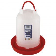 PLASTIC POULTRY DRINKER RED/GREEN BASE