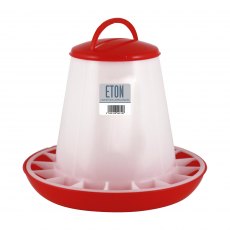 Plastic Chick Silo Feeder Red Base Eton