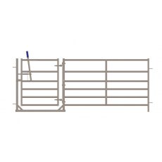 IAE 6 Rail Sheep Hurdle C/w Hinged Gate 8'2