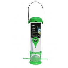 Tom Chambers Flick N Click Seed Feeder 4 Port Tom Chambers Flick N Click Seed Feeder 4 Port