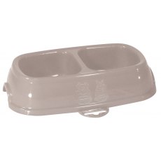 Kerbl Twin Plastic Bowl 2 X 200ml Kerbl Twin Plastic Bowl 2 X 200ml