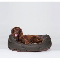 BARBOUR DOG BED WAX/COTTON OLIVE