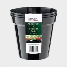 Stewart Flower Pot - 3 Pack - 6"