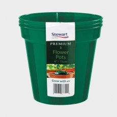 Stewart Flower Pot - 3 Pack - 6" Stewart Flower Pot - 3 Pack - 6"