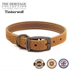Ancol Timberwolf Collar Leather Size - 7 50-59cm Ancol Timberwolf Collar Leather Size - 7 50-59cm