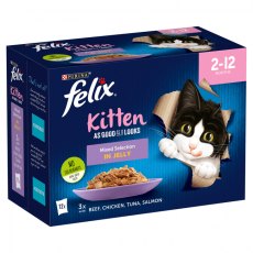 Felix Agail Kitten Pouches - 12 X 100g Felix Agail Kitten Pouches - 12 X 100g