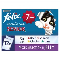 Felix Senior Agail Pouches - 12 X 100g Felix Senior Agail Pouches - 12 X 100g