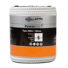 Gallagher Poly Tape 20mm 200m Gallagher Poly Tape 20mm 200m