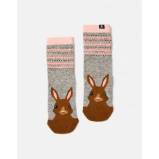 Joules Fluffy Socks - Grey Hare Joules Fluffy Socks - Grey Hare