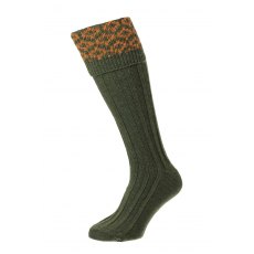 Platinum Patterned Top Shooting Socks