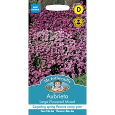 Fothergills Aubrietia Large Flowered Mixed