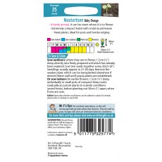 Fothergills Nasturtium Baby Orange