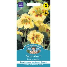 Fothergills Nasturtium Peach Melba Fothergills Nasturtium Peach Melba